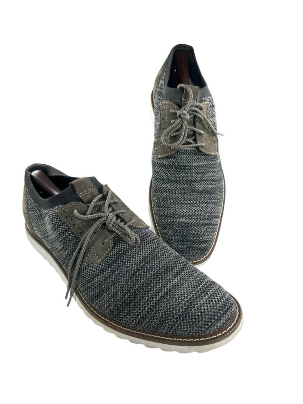 Johnston & Murphy  Mens Size 12 M Gray Comfort Casual Shoes